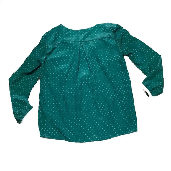 Antilia Femme Green White Polka-dot Long Sleeve Large - Picture 7 of 8